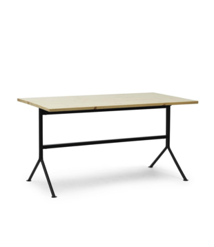 Kip Desk black steel, pine