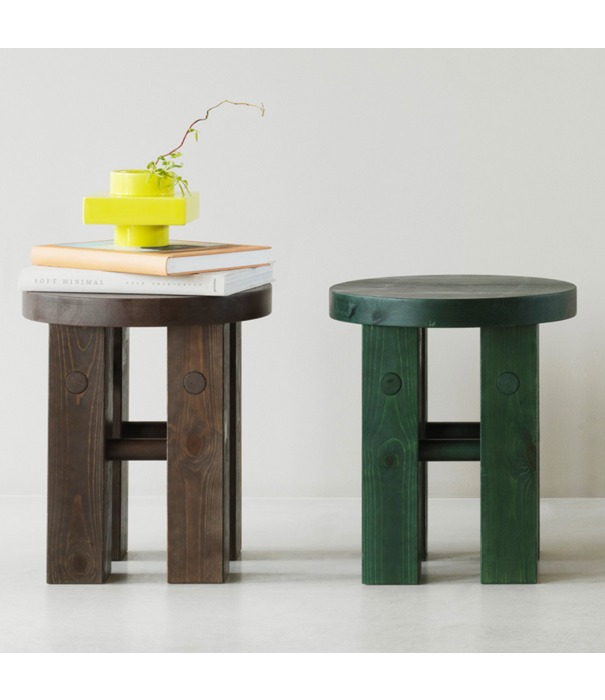 Normann Copenhagen  Normann Copenhagen - Fyr Stool Dark Brown pine