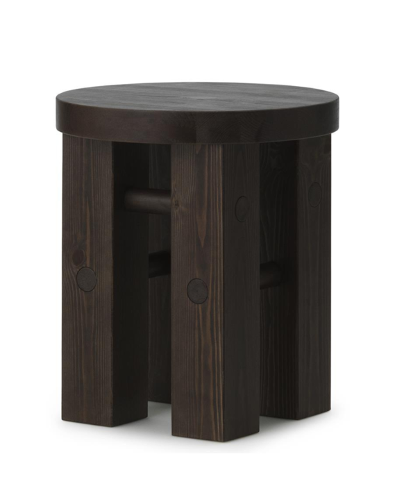 Normann Copenhagen  Fyr Stool dark brown pine