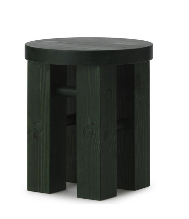 Normann Copenhagen  Fyr Stool dark green pine
