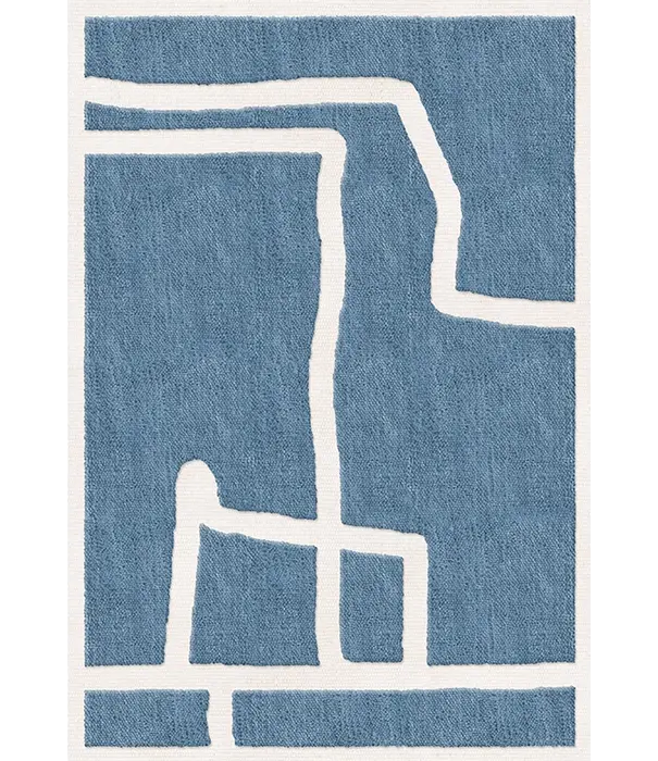 Layered  Layered Gotland Klint Cornflower Blue Vloerkleed