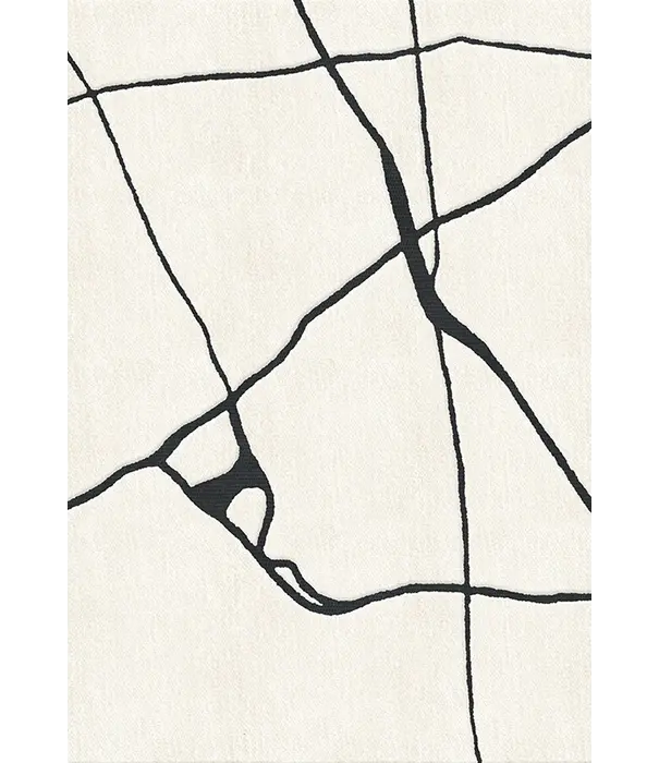 Layered  Layered Gotland Klint  Black / White Vloerkleed