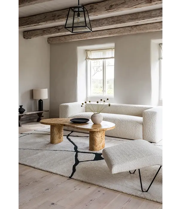 Layered  Layered Gotland Klint  Black / White Vloerkleed