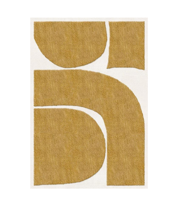 Layered  Layered - Gotland Klint Wool Rug, Sunflower