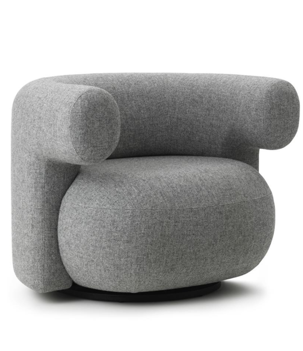 Normann Copenhagen  Burra lounge chair w.swivel, fabric Hallingdal 110