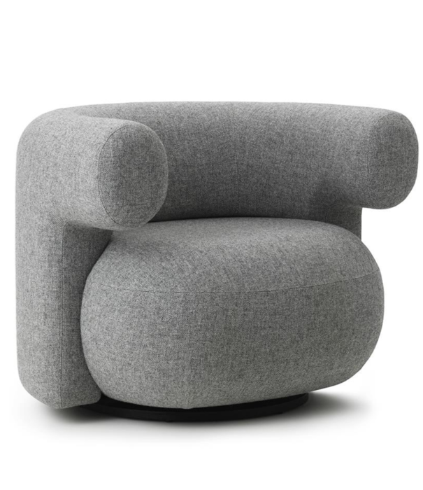 Normann Copenhagen  Normann Copenhagen - Burra lounge stoel met swivel, stof Hallingdal 110