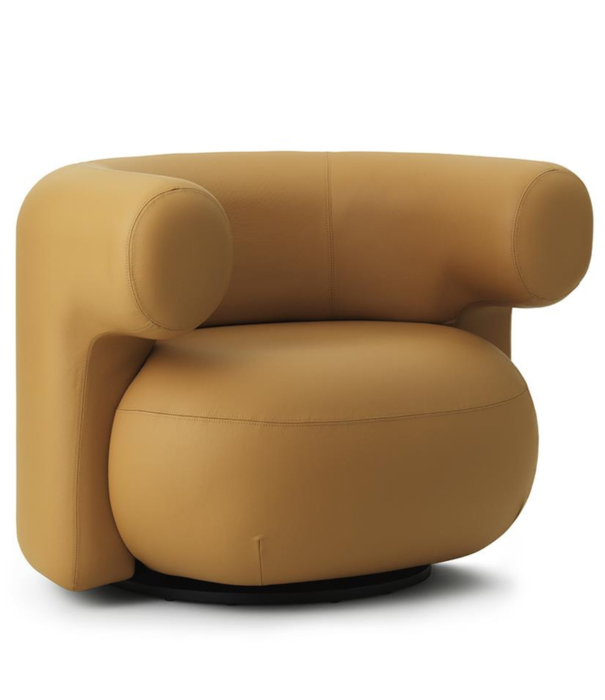 Normann Copenhagen  Normann Copenhagen - Burra lounge chair w.swivel, Ultra leder 41571