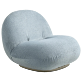 Gubi - Pacha lounge chair Mumble 10 , base pearl gold