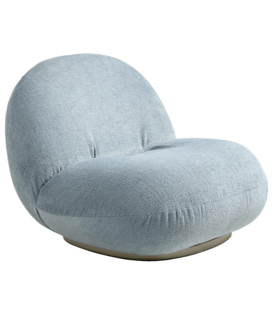 Gubi Pacha Lounge Stoel Mumble 10, pearl gold swivel voet