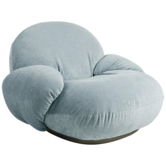 Gubi Pacha Lounge Armchair Mumble 10, pearl gold base