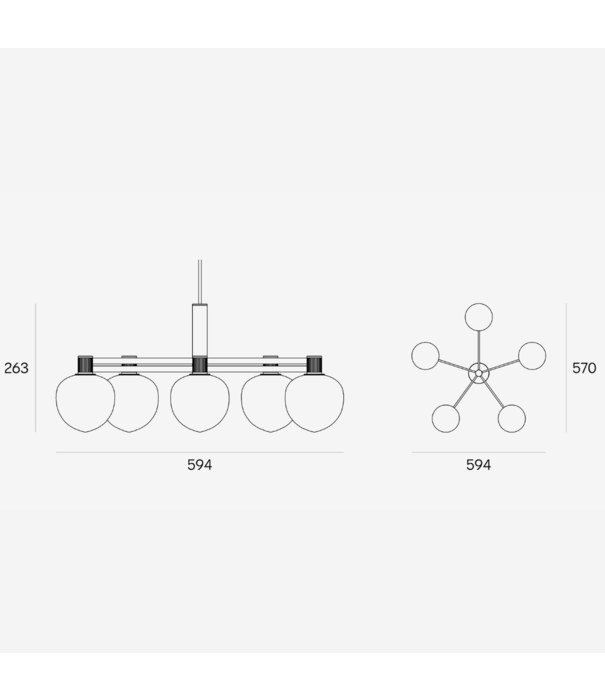 Lyfa  Lyfa - Memoir Chandelier 120 - V