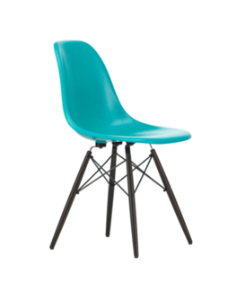 Vitra - Eames fiberglass side chair DSW turquoise, limited edition