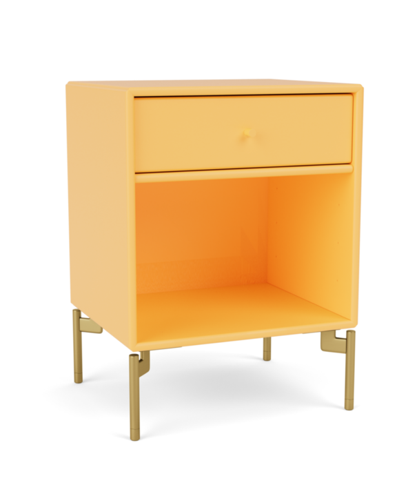 Montana Furniture Montana Selection - Dream Nightstand Acacia, Brass legs