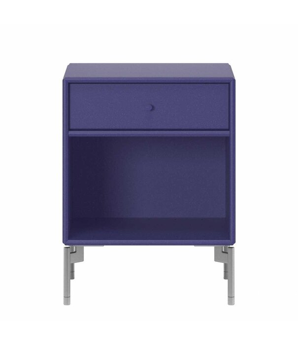 Montana Furniture Montana Selection - Dream Nightstand Ruby, matte chrome legs