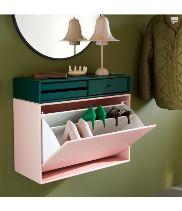 Montana Furniture   Hide Shoe Cabinet Wall