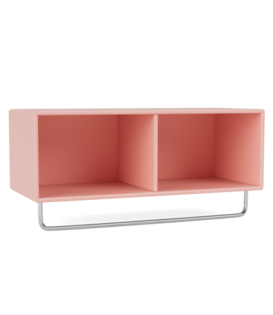 Montana - Coat Shelf with clothes rack ruby