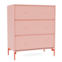 Montana Selection - Carry dresser with drawers w. legs ruby