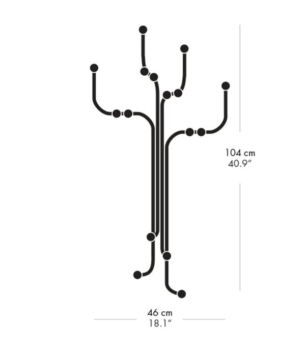 Fritz Hansen Fritz Hansen - Coat Tree wall rack