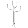 Fritz Hansen Coat Tree Wall Rack, chromed