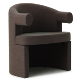 Normann Copenhagen - Burra dining chair, fabric Steelcut Trio 713 brown