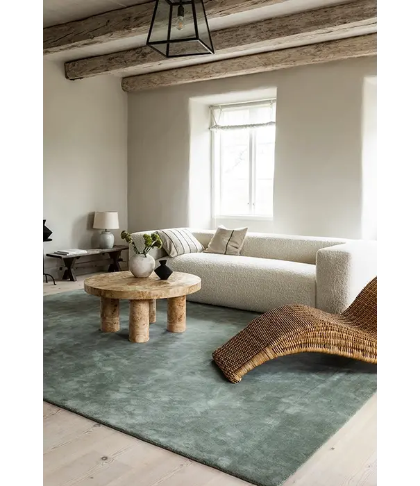 Layered  Layered - Classic Solid Wool Rug Sage