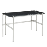 Gubi - TS Desk black Marquina marble, polished frame