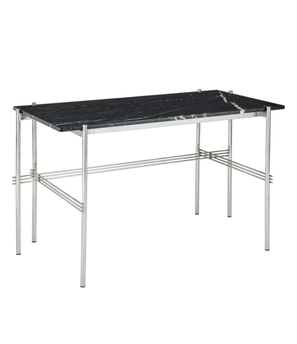 Gubi  Gubi - TS Desk black Marquina marble, polished frame