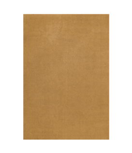 Layered Classic Solid Wool Rug Ochre