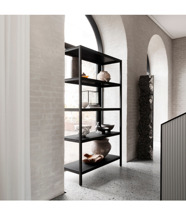 Vipp  Vipp 476 Extensie Kast Tall zwart, 5 laminaat planken