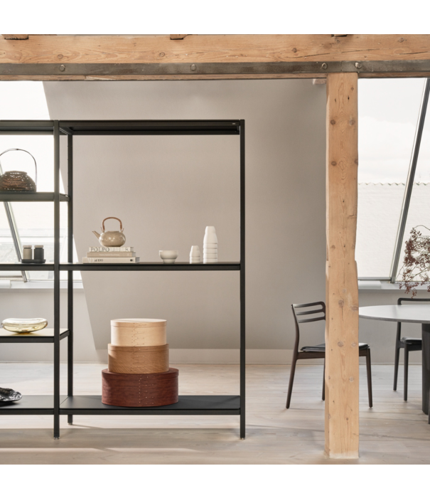 Vipp  Vipp 476 Extensie Kast Tall zwart, 5 laminaat planken