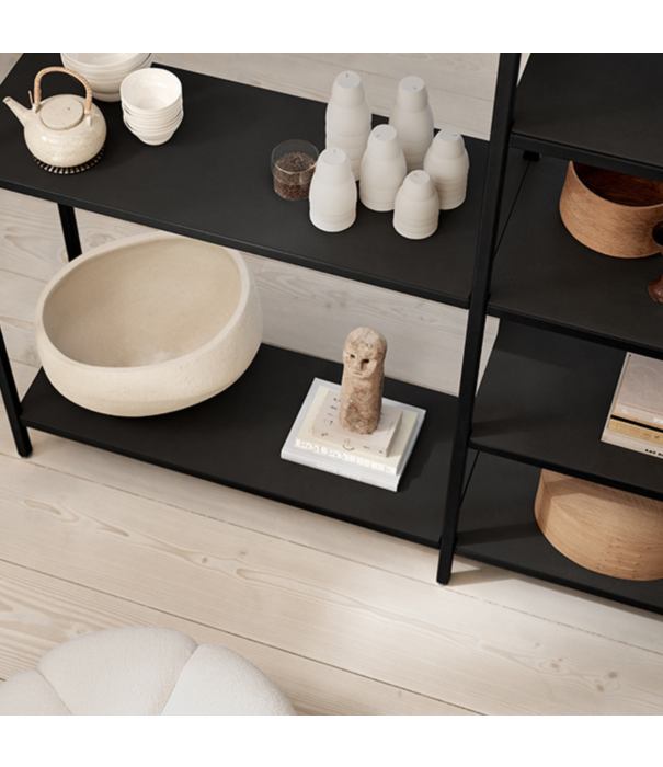 Vipp  Vipp 476 Extensie Kast Tall zwart, 5 laminaat planken