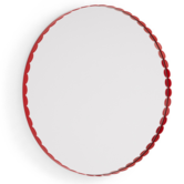 Arcs Mirror Round red