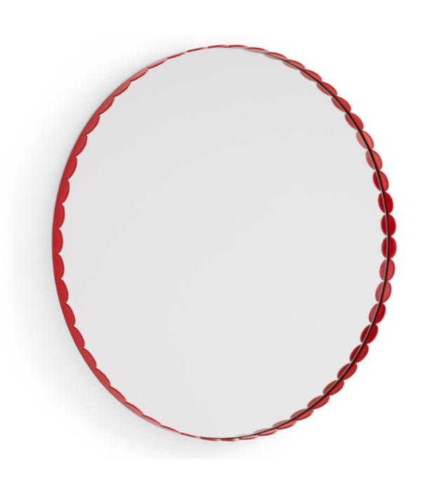 Hay  Hay - Arcs Mirror Round red Ø60