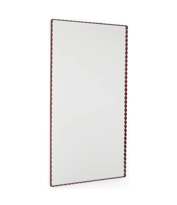 Hay  Arcs mirror rectangle large burgundy
