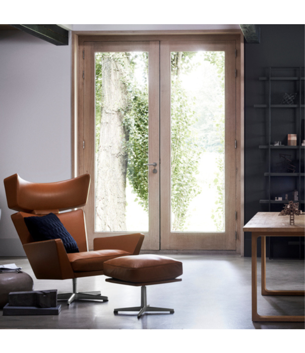 Fritz Hansen Fritz Hansen - Oksen lounge chair leather, swivel base