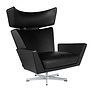 Fritz Hansen - Oksen lounge chair leather, swivel base