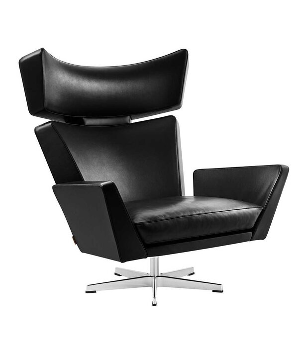 Fritz Hansen Fritz Hansen - Oksen lounge chair leather, swivel base