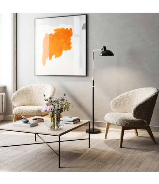 Fritz Hansen Fritz Hansen - LET lounge stoel , stalen onderstel