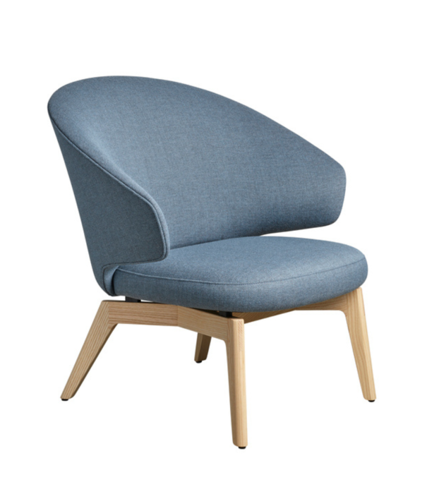 Fritz Hansen Fritz Hansen - LET lounge stoel, houten onderstel