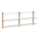 Gejst:Nivo D wall rack white, oak