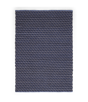 Channel Rug blue, white