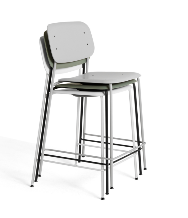 Hay  Hay - Soft Edge 90 bar stool dusty green