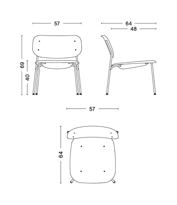 Hay  Hay - Soft Edge 100 lounge chair  smoked oak