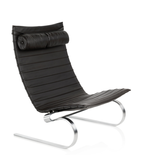 Fritz Hansen Fritz Hansen - PK20 lounge chair leather, matte chrome steel base