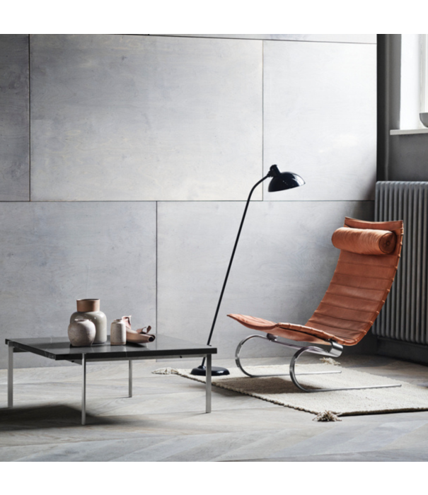 Fritz Hansen Fritz Hansen - PK20 lounge chair leather, matte chrome steel base