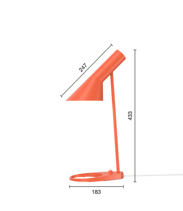 Louis Poulsen  Louis Poulsen - AJ Mini table lamp electric orange