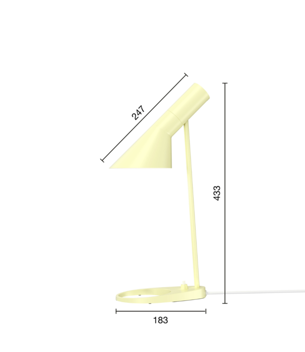 Louis Poulsen  Louis Poulsen - AJ Mini tafellamp soft lemon