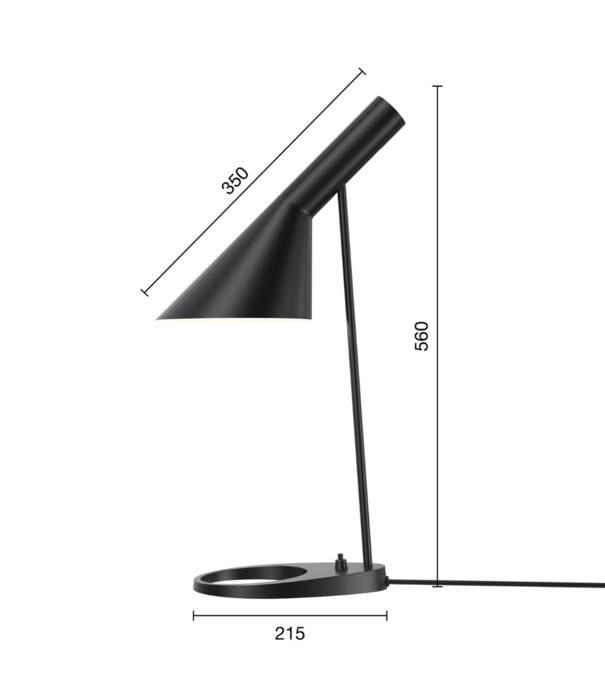 Louis Poulsen  Louis Poulsen - AJ table lamp black