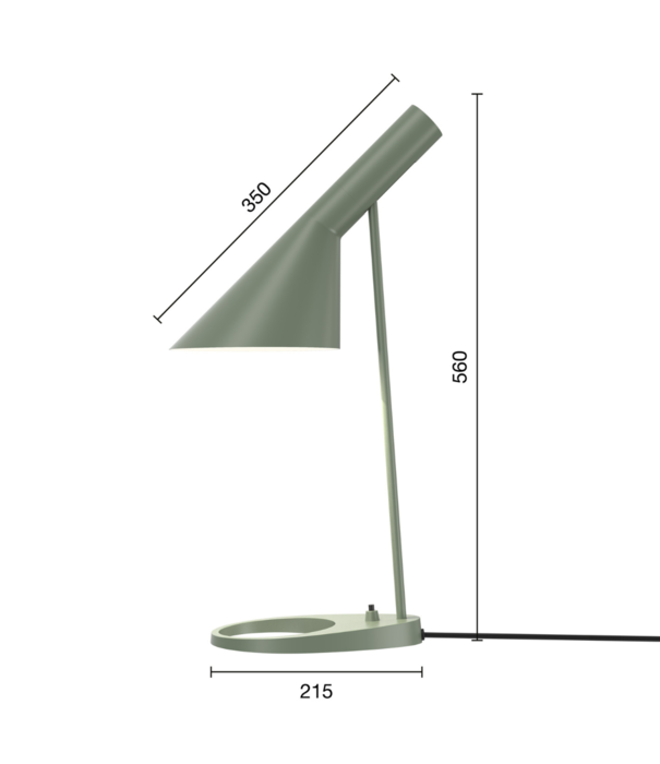 Louis Poulsen  Louis Poulsen - AJ table lamp pale petroleum