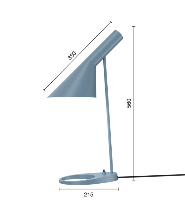 Louis Poulsen  Louis Poulsen - AJ tafellamp dusty blue